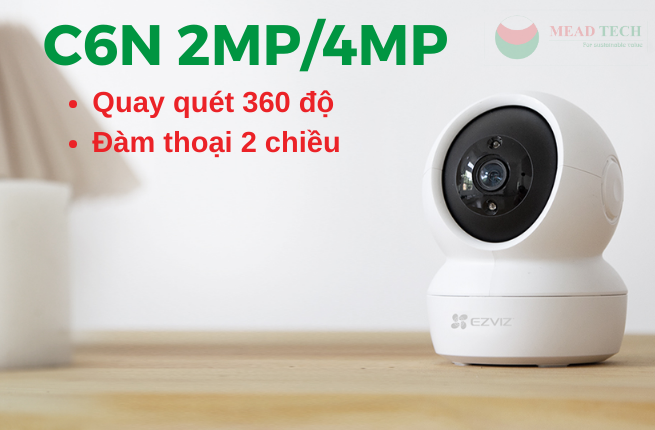 Top 3 Camera wifi Ezviz bán chạy nhất đầu năm 2023 phải kế tới cái tên đầu tiên là Ezviz C6N 2MP/4MP