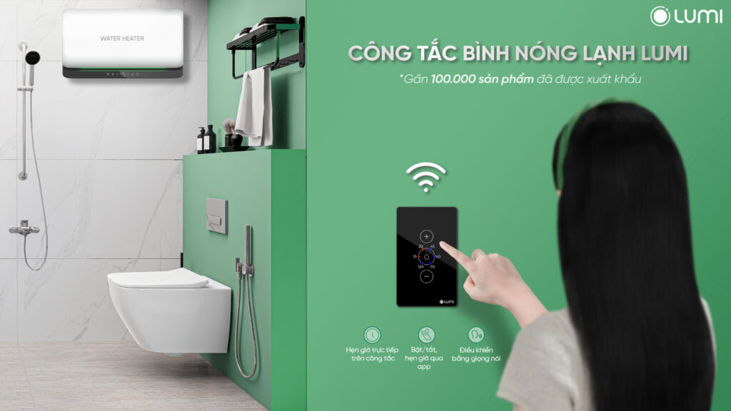 Công tắc bình nóng lạnh wifi Lumi