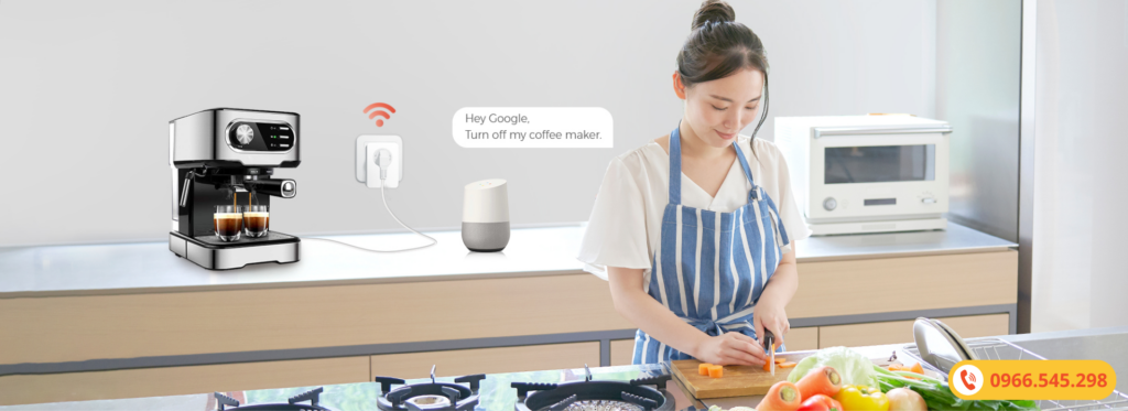 Ổ cắm đo điện năng thông minh Vconnex ĐIỀU KHIỂN BẰNG SMARTHOME