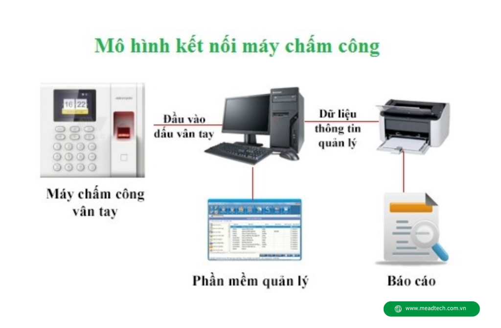 Màn hình máy chấm công vân tay Hikvision DS-K1T8003F hiển thị mọi thông tin