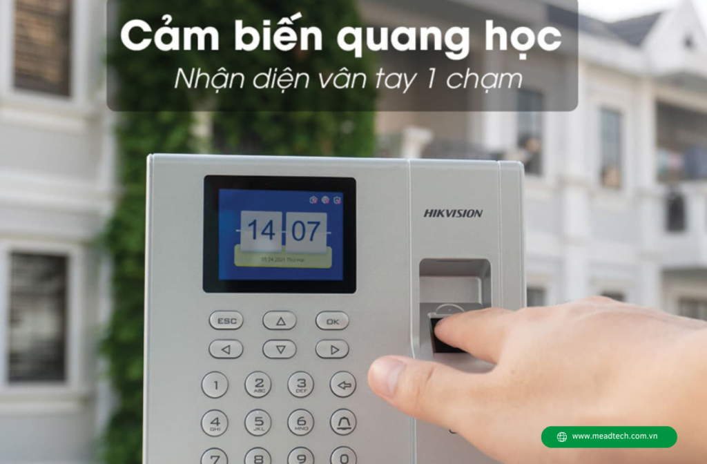 Tốc độ xử lý máy chấm công vân tay Hikvision DS-K1T8003F nhanh chóng