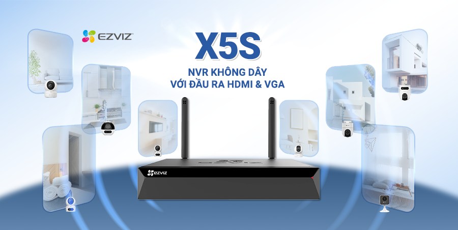 Đầu ghi hình camera Wireless NVR Ezviz X5s