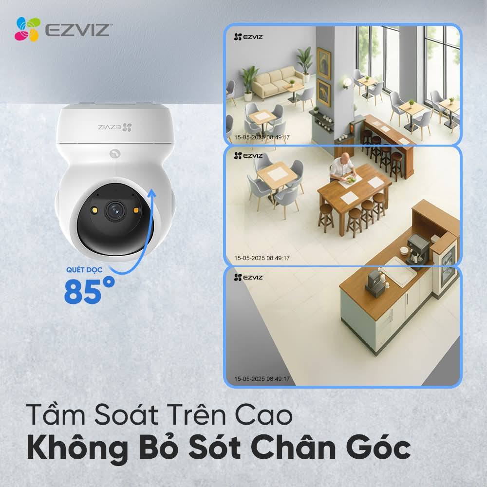 Xoay toàn cảnh 360 độ – Không bỏ sót góc chết